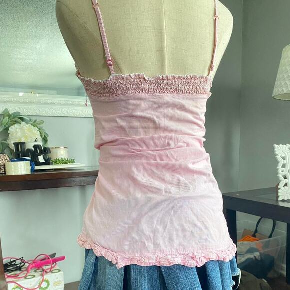 Pink and white striped babydoll - Picture 5 of 5